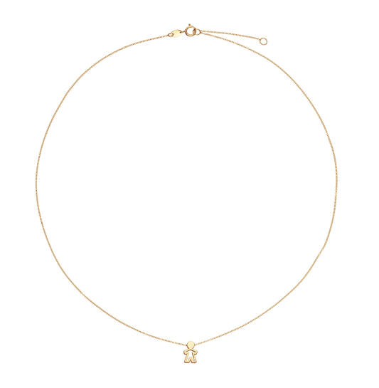  Necklaces with stone - Anchor - 14k Gold - 45cm