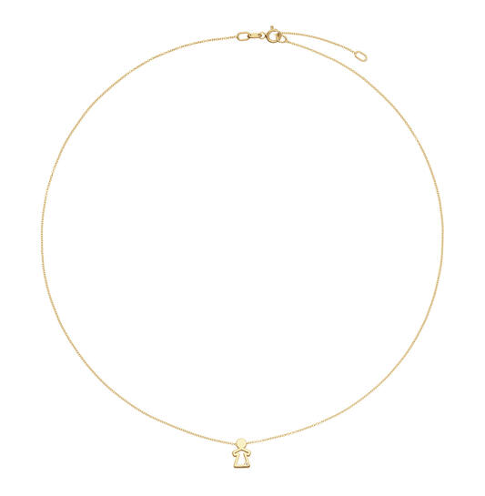  Necklaces with stone - Anchor - 14k Gold - 45cm