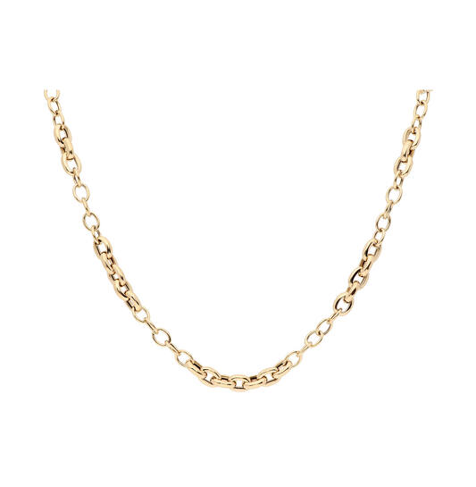  Link necklaces - Fantasy link - 14k Gold - 45cm