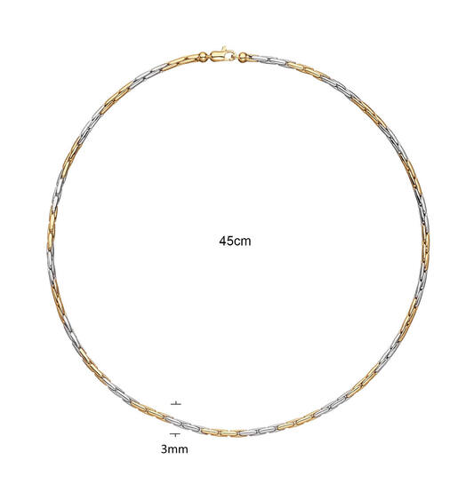  Necklaces with pendant - Cardano - 14k Gold - 45cm Elegant Strength - 