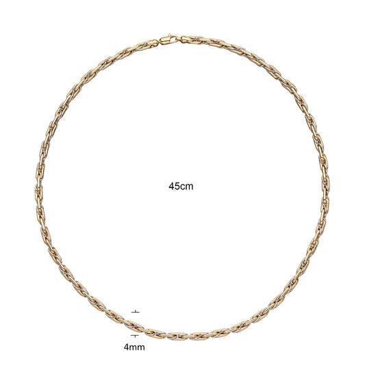  Ketten mit Anhänger - Cardano - 14k Gold - 47cm Elegant Strength - 