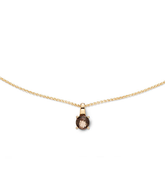  Necklaces with stone - Round - Palmier, Foxtail - 14k Gold - 45cm Elements of Love - 