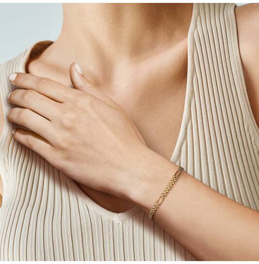  Schakelarmband - Fantasieschakel - 4mm - 19cm