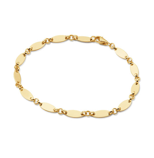  Schakelarmband - Fantasieschakel - Ovaal - 4mm - 19cm