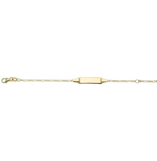  Plaatarmband - Figaro - Baby - 1mm - 12cm