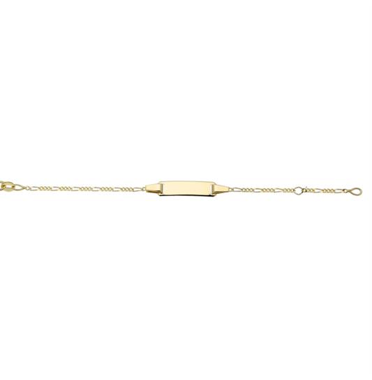  Plaatarmband - Figaro - Baby - 1mm - 12cm