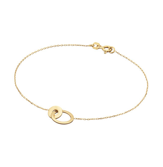  Link bracelets - Anchor - Discjes Open en Dicht - 10mm - 19cm