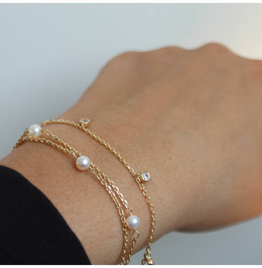  Gliederarmbänder - Anker - Rund - 3mm - 19cm