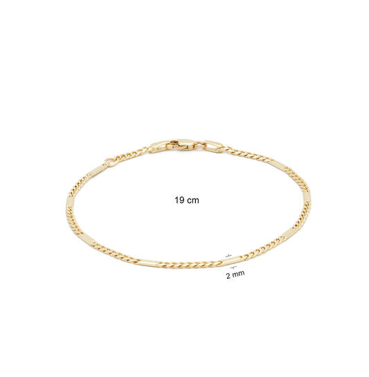  Link bracelets - Fantasy link - 19cm