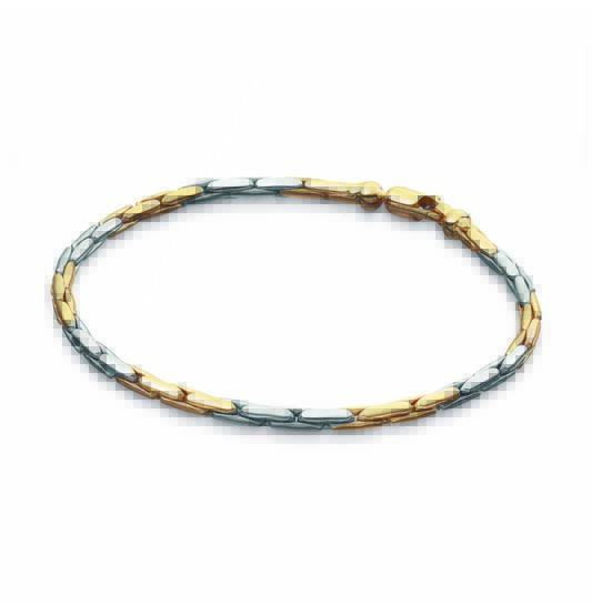  Gliederarmbänder - Elegant Strength - Anker - 3mm - 19cm