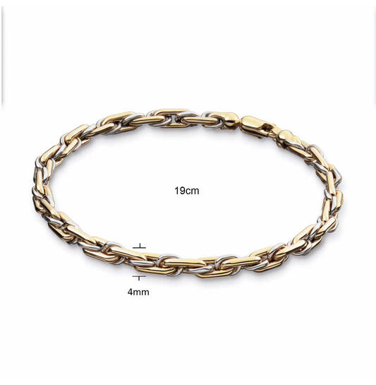  Schakelarmband - Elegant Strength - Anker - 4mm - 19cm