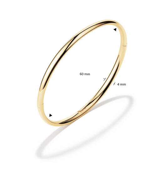  Armreifen - Golden Armour Bangles - Oval - 4mm - Ø 60mm