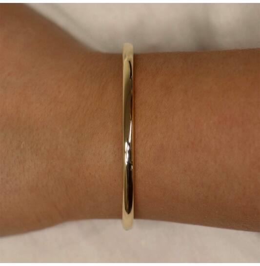  Bangle - Golden Armour Bangles - Scharnier - Ovaal - 5mm - Ø 58mm