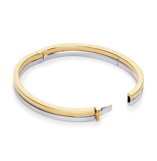  Bracelets - Golden Armour Bangles - 6mm - Ø Medium (60 mm)