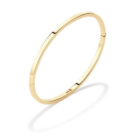  Armreifen - Golden Armour Bangles - Scharnier - Quadrat - 3mm - Ø 62mm