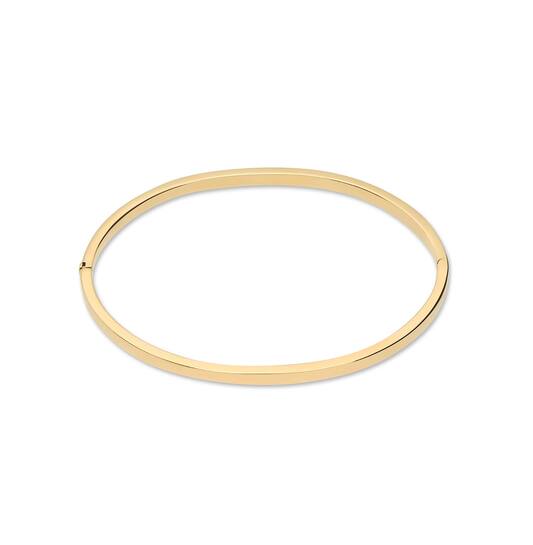  Armreifen - Golden Armour Bangles - Scharnier - Quadrat - 3mm - Ø 62mm