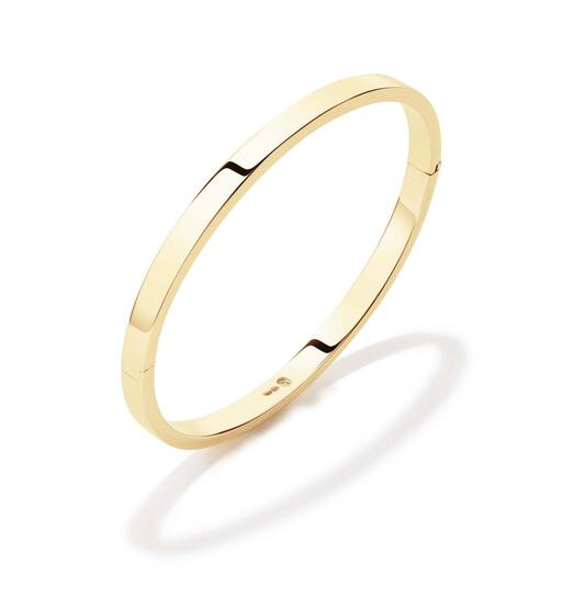  Bangles - Golden Armour Bangles - Square - 4mm - Ø 62mm