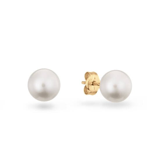  Ear studs - Round Pearl - - Ø 7mm