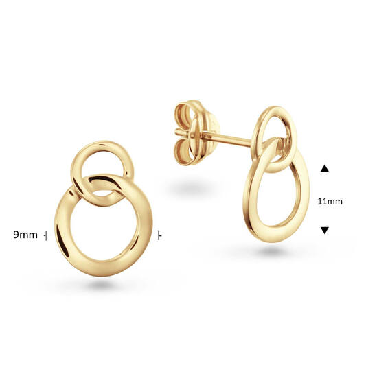  Boucles d'oreilles à puces - Rondjes