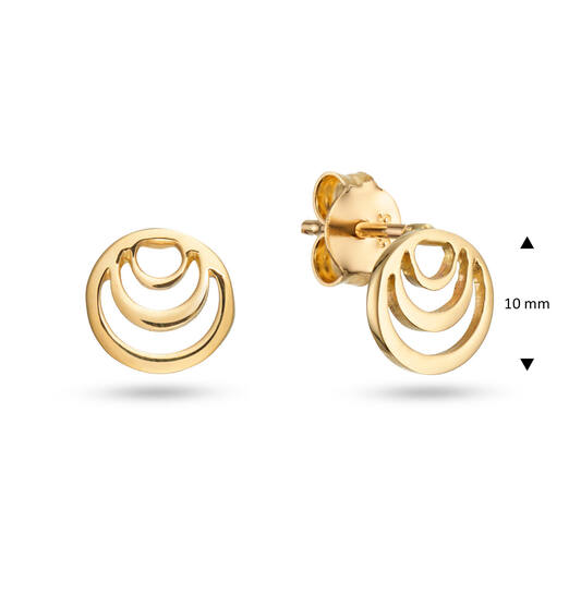  Boucles d'oreilles à puces - Rond