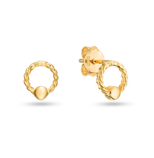  Boucles d'oreilles à puces - Rond