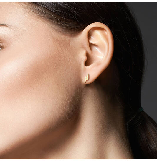  Boucles d'oreilles à puces - Rectangle