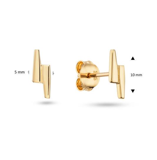  Boucles d'oreilles à puces - Rectangle