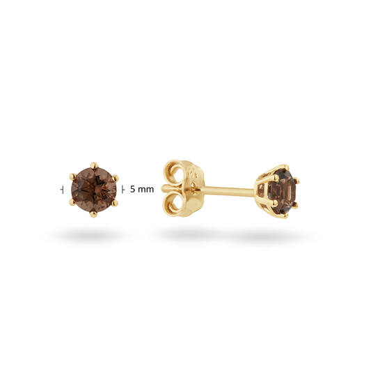  Boucles d'oreilles à puces Quartz - 