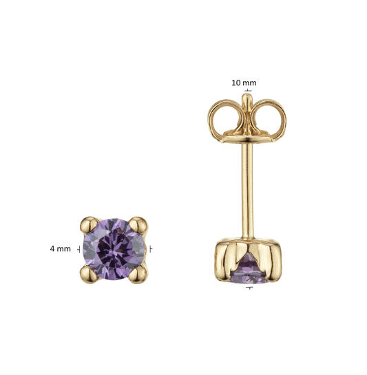  Ohrstecker Amethyst - 