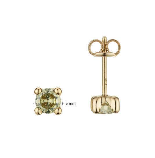  Ear studs Peridot - 