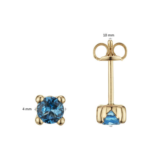  Ear studs Aquamarine - 