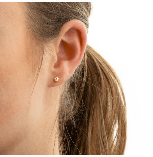  Ear studs - Circle - Ø 4mm