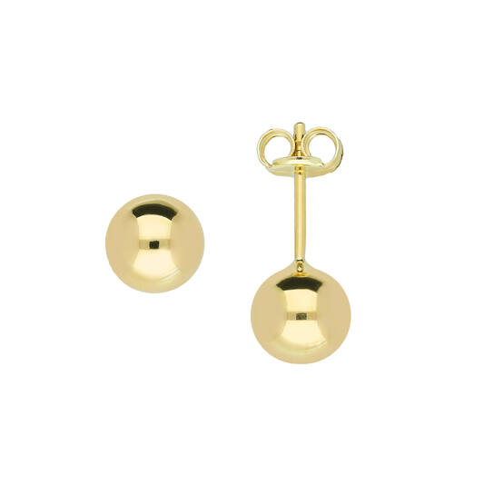  Ohrstecker - Kugel - Ø 6mm