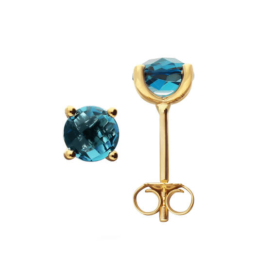  Elements of Love - Ear studs Topaz - - Ø 6mm