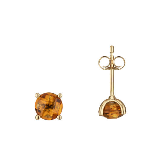 Elements of Love - Ohrstecker Citrin - - Ø 6mm