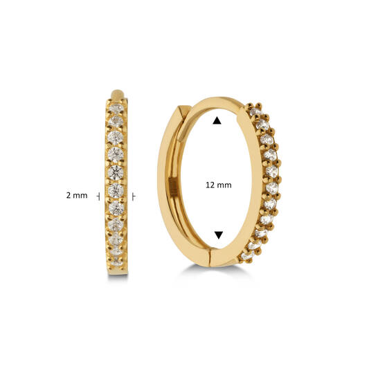  Earrings with folding clasp - Ø 12mm