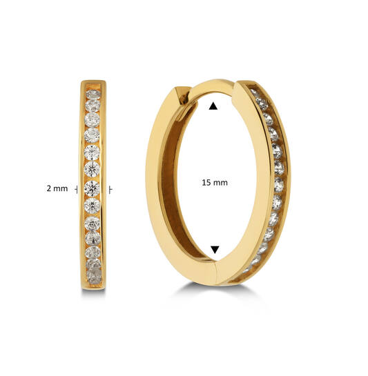  Ohrringe mit Clipverschluss - Premium Hoops - Ø 15mm
