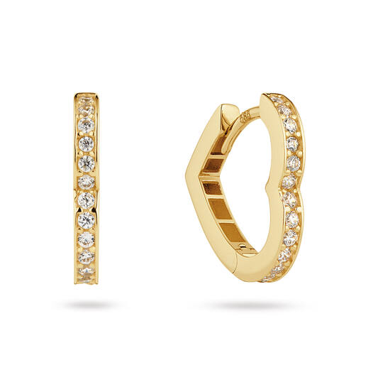  Créoles déployantes - Premium Hoops - Cœur - Ø 15mm