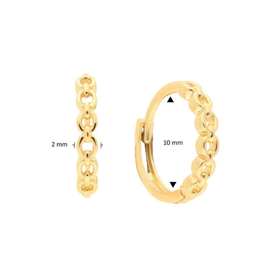  Earrings with folding clasp - Ø 10mm