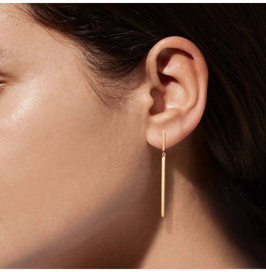  Boucles d'oreilles pendantes - Rectangle