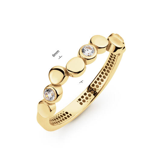  Rings with diamond - 6mm
