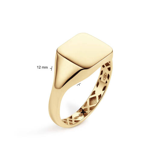  Signet ring - Square - 11.9mm