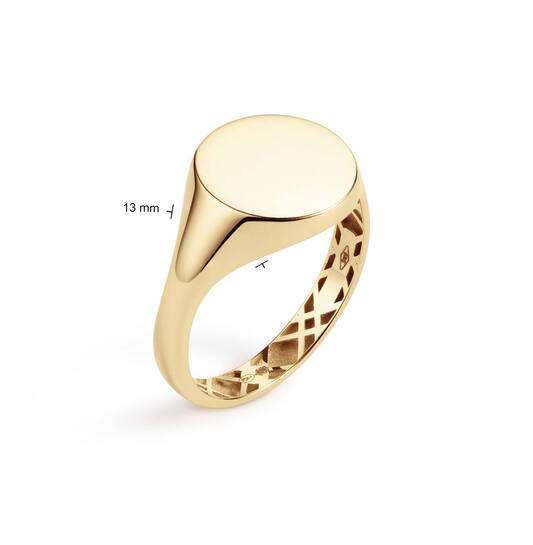  Chevalière - Carré - 13.4mm