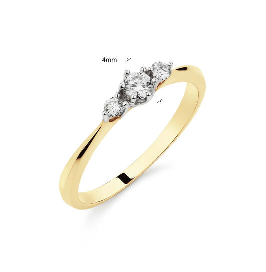  Ringe ohne Stein - Say Yes! - 0.16ct - 4mm