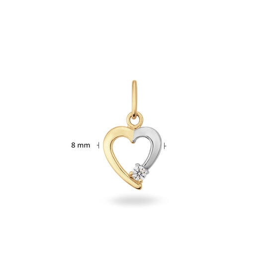  Pendentifs - Cœur - 8mm
