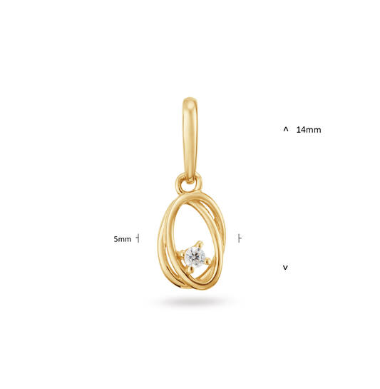  Pendants - Oval - 5mm