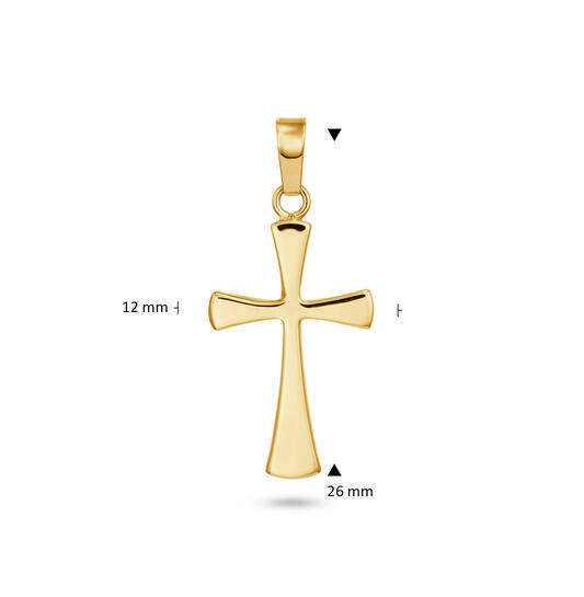Kruis - 26x12mm - Glad - 585