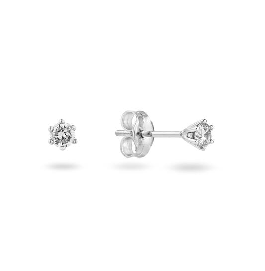  Ear studs - Solitaire Classique - 0.1ct