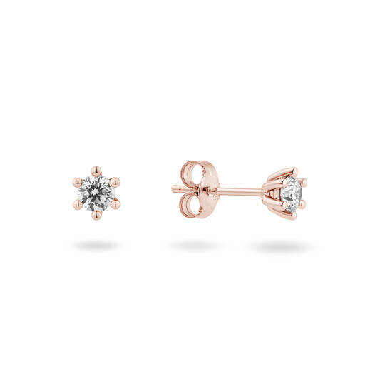  Oorstekers - Solitaire Classique - 0.3ct