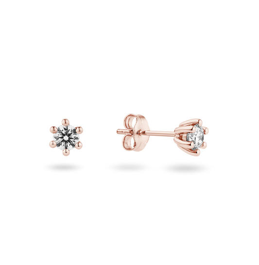  Boucles d'oreilles à puces - Solitaire Classique - 0.4ct
